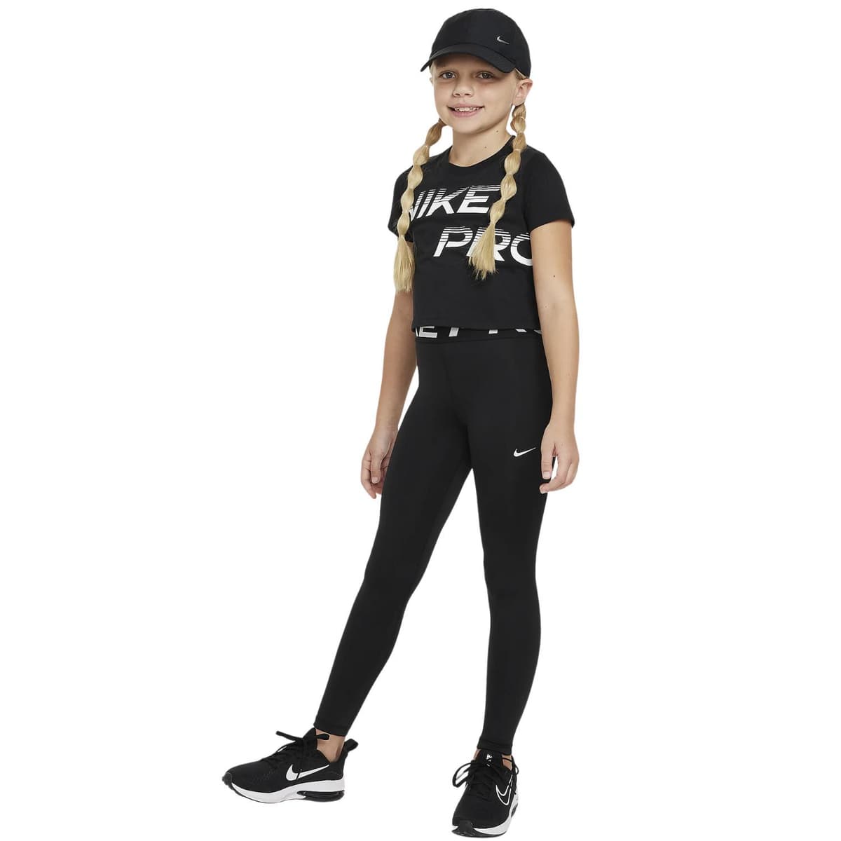 Nike Pro Dri-fit Sportlegging Meisjes Zwart 116 thumbnail 2