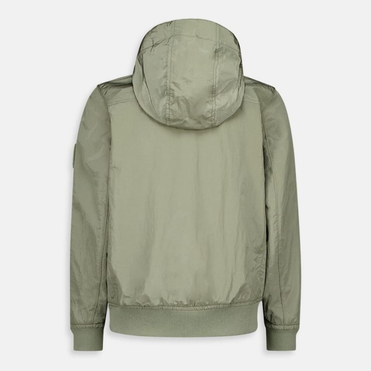 Airforce Waxed Crincle Zomerjas Jongens Groen 176 thumbnail 3