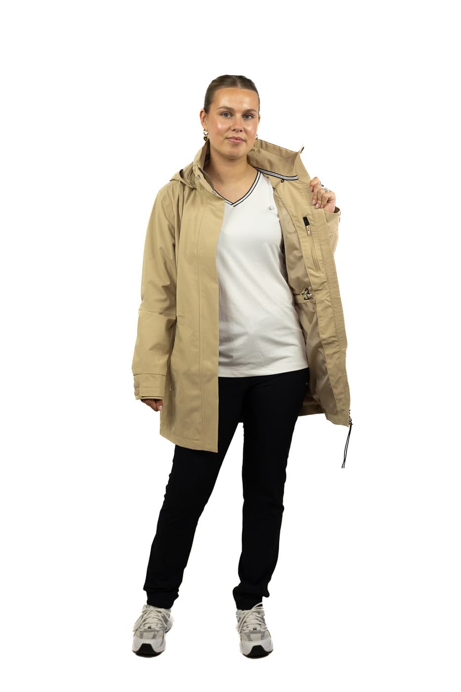Luhta Erikkala Zomerjas Dames Beige M/38 thumbnail 4