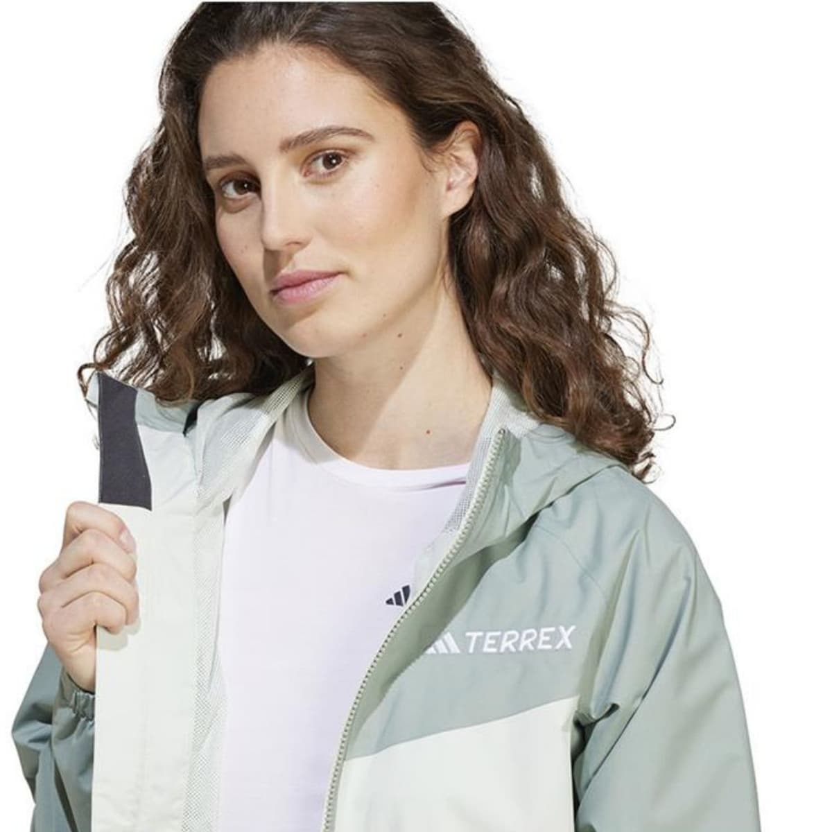 Adidas Terrex Multi 2l Rain Wandeljas Dames Groen M/38 thumbnail 4