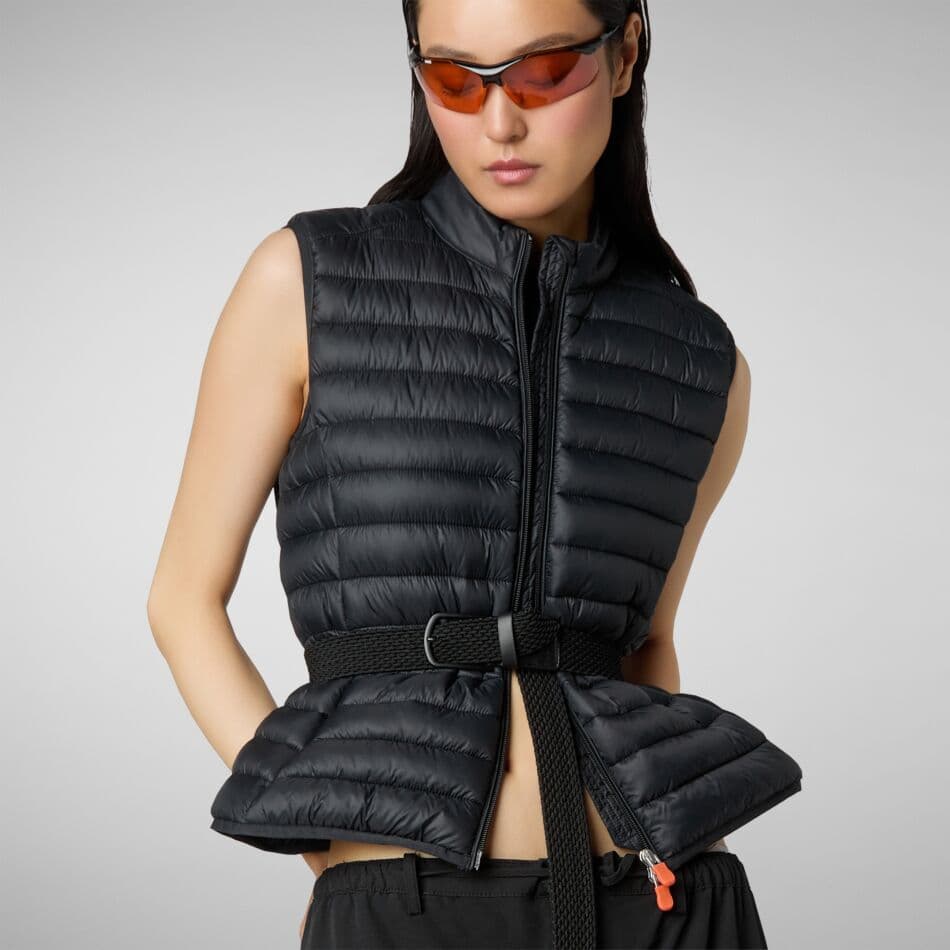 Save The Duck Anita Zomer Bodywarmer Dames Zwart L/40 thumbnail 3