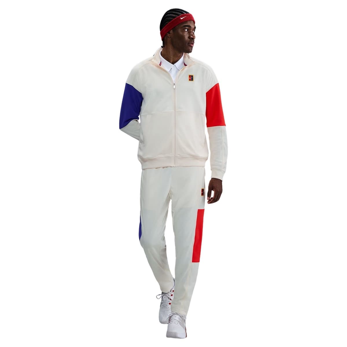 Nike Court Heritage Trainingsjas Heren Beige M thumbnail 2