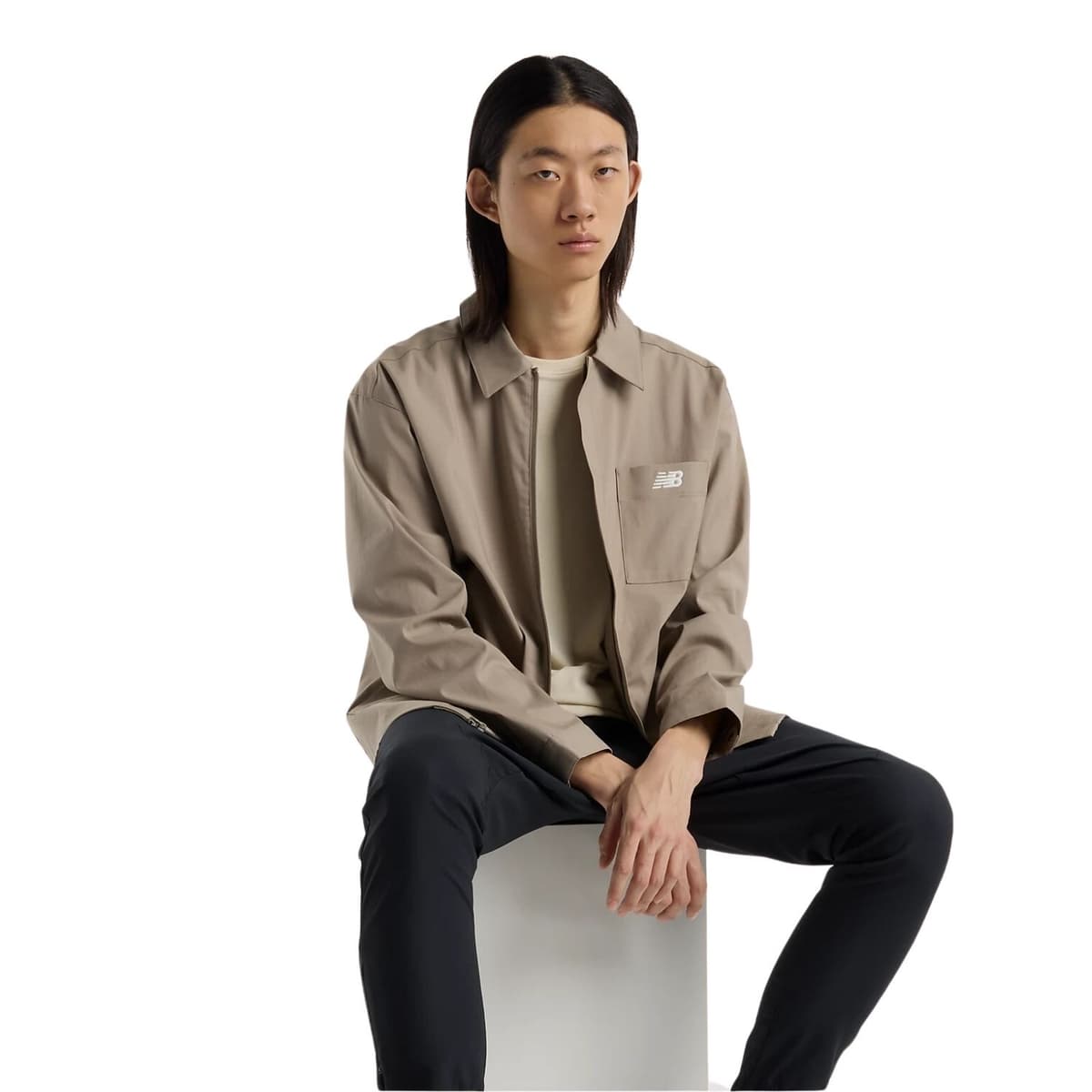 New Balance Squad Mag Zomerjas Heren Bruin L