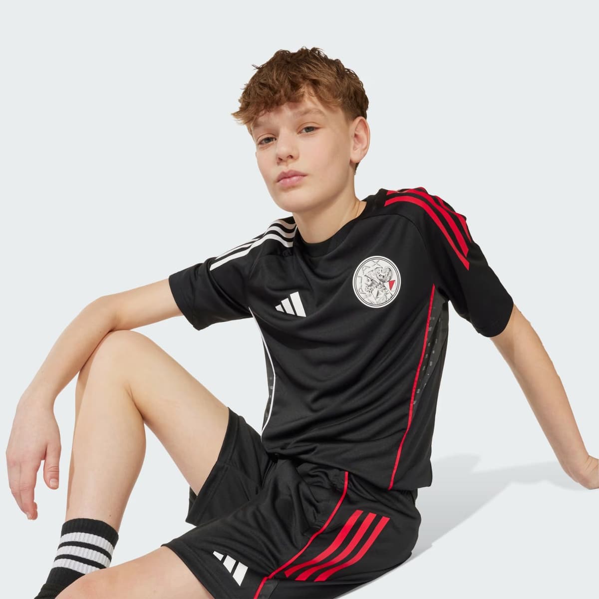 Adidas Ajax Training 25/26 Voetbalbroek Jr Zwart 128 thumbnail 2