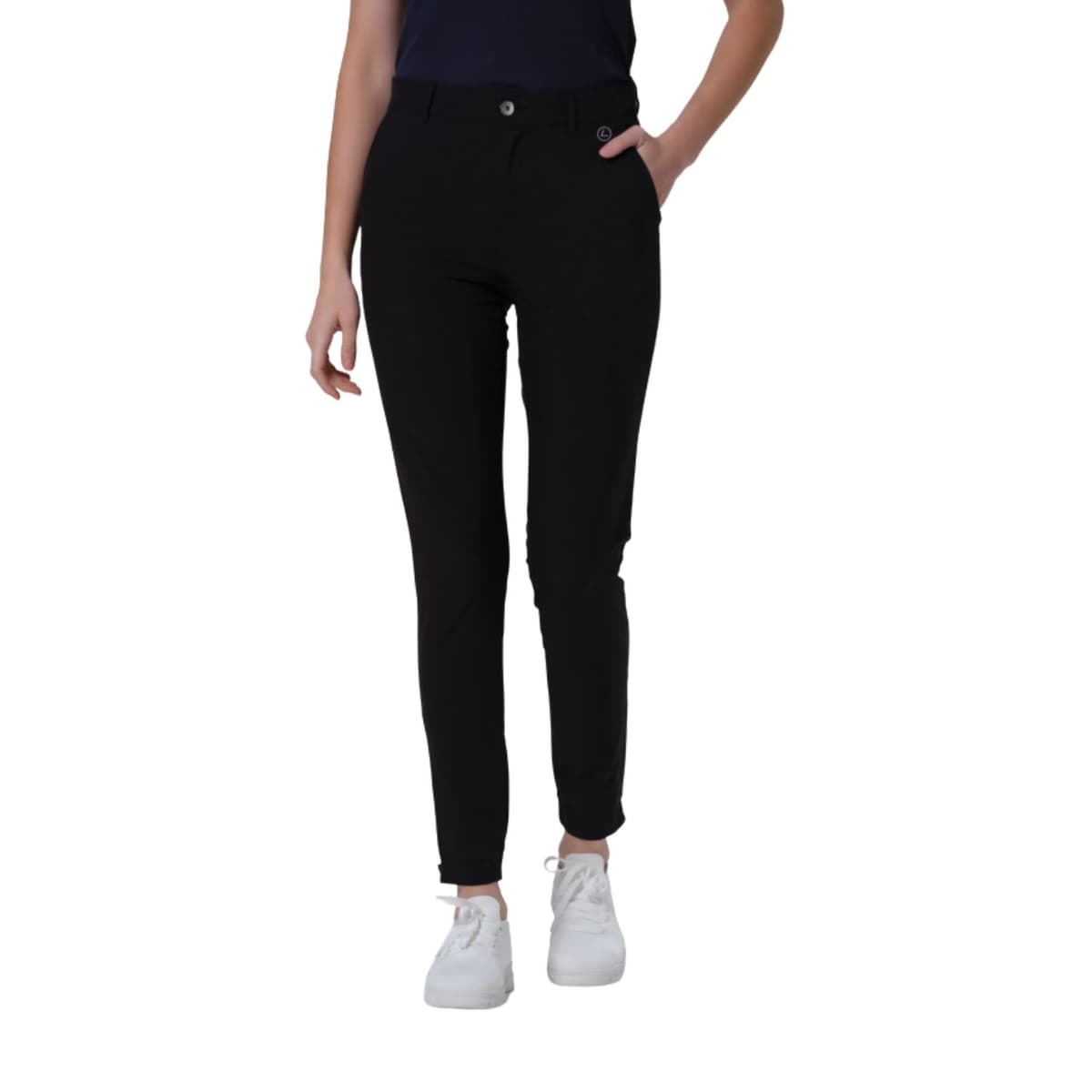 Luhta Halkilahti Casual Broek Dames Zwart L/40 thumbnail 4
