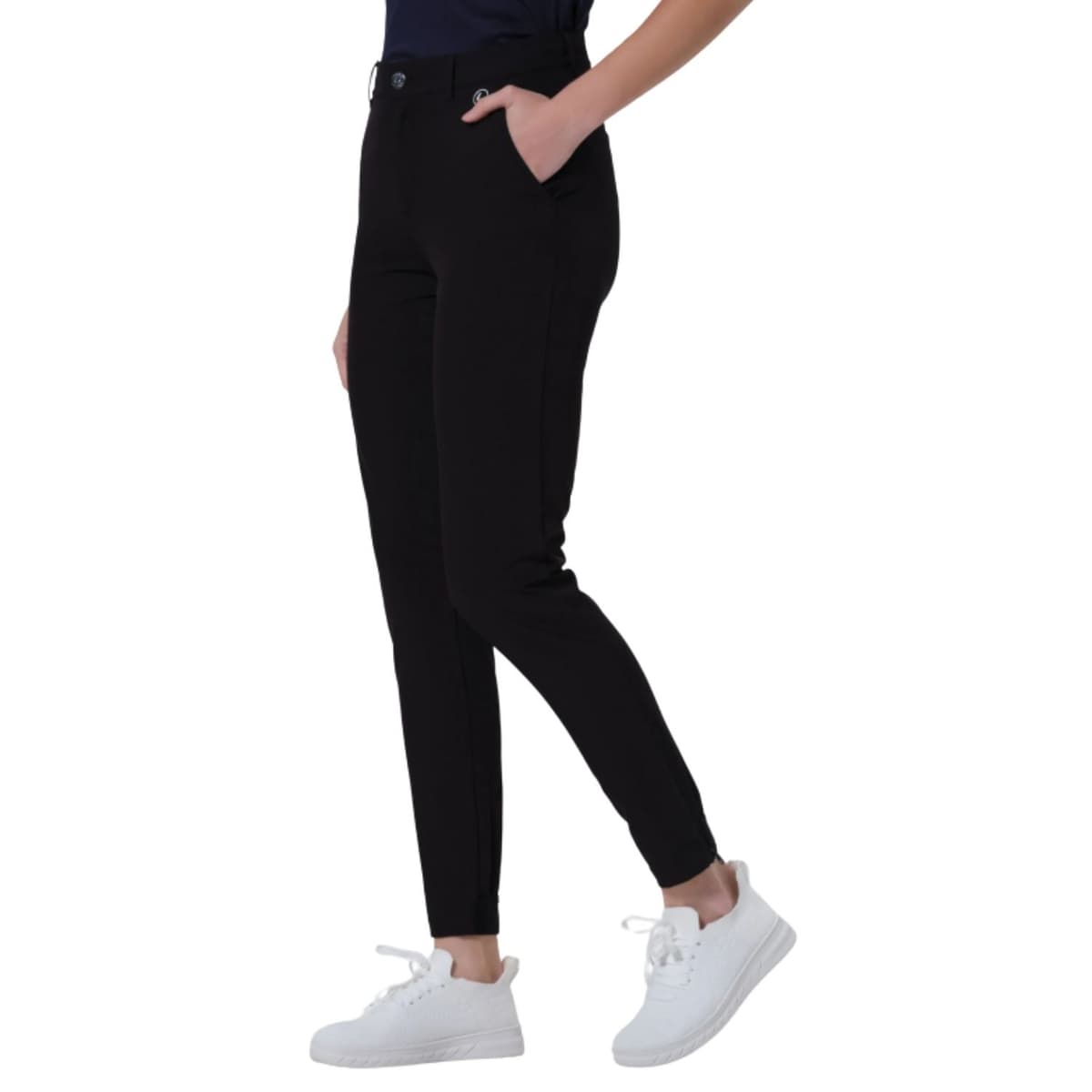 Luhta Halkilahti Casual Broek Dames Zwart L/40 thumbnail 3