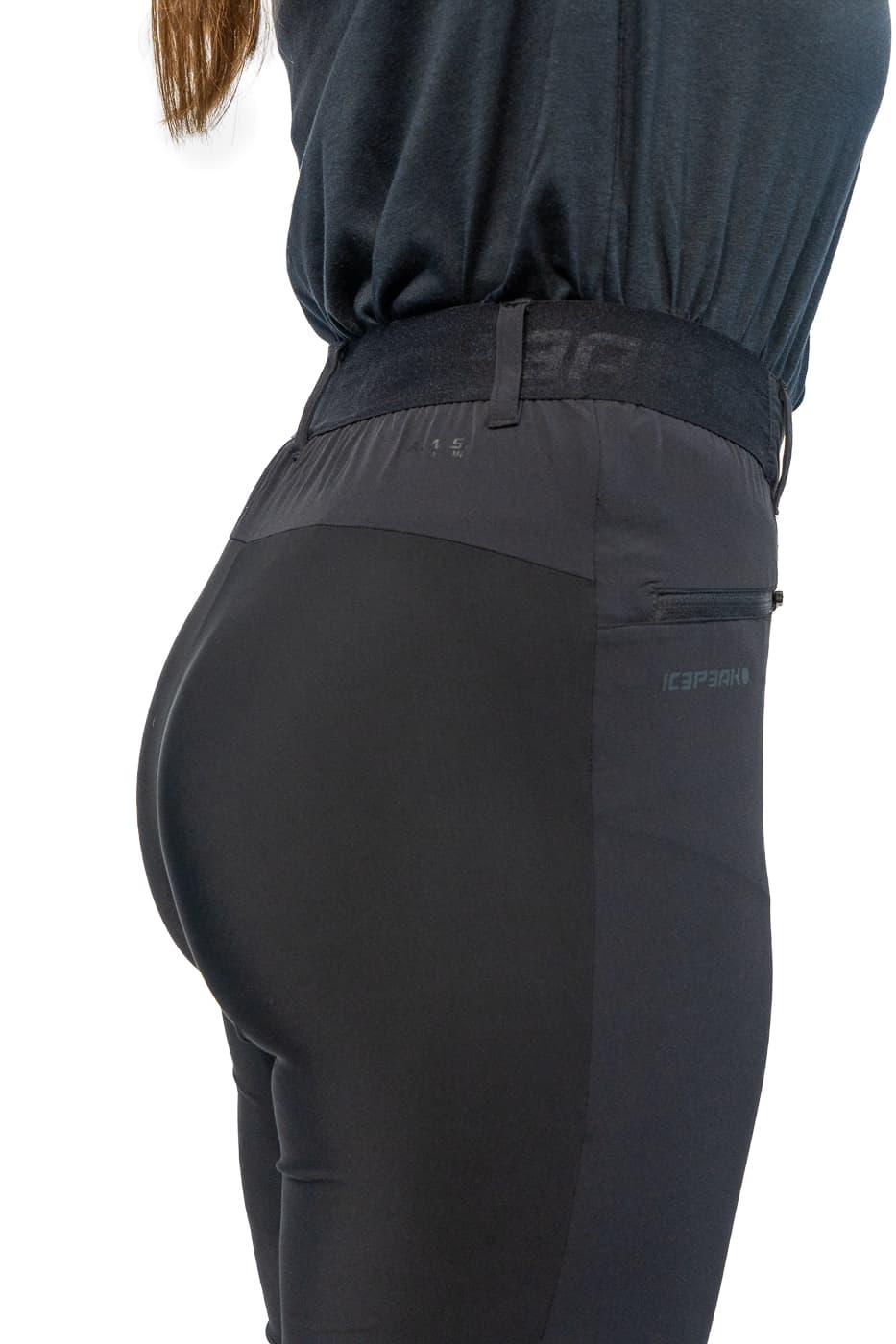 Ice Peak Delta Wandelbroek Dames Zwart M/38 thumbnail 2