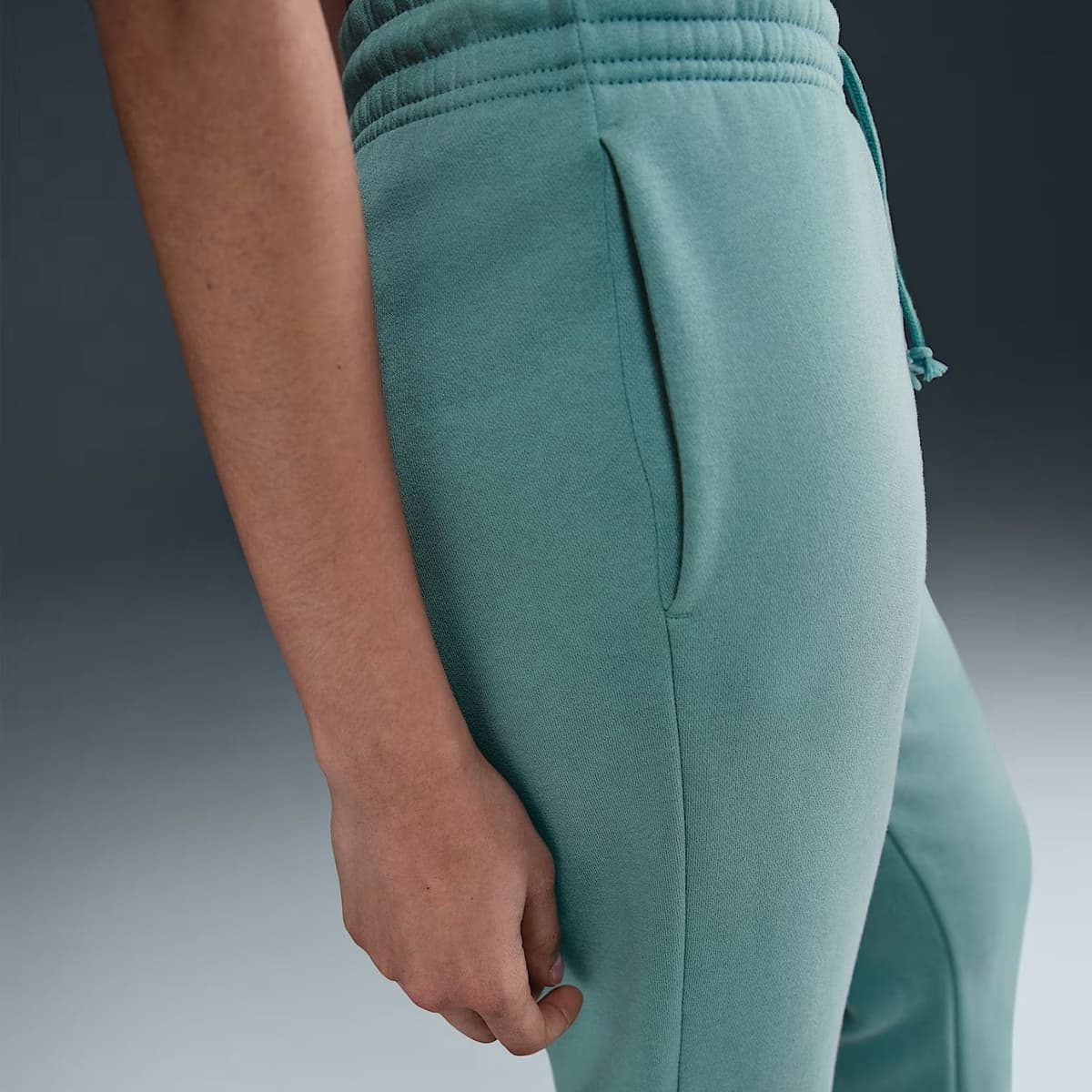 Nike Sportswear Phoenix Fleece Joggingbroek Dames Groen L/40 thumbnail 4