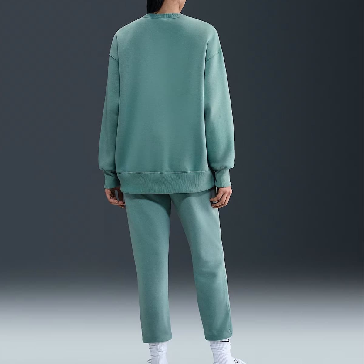 Nike Sportswear Phoenix Fleece Joggingbroek Dames Groen L/40 thumbnail 3