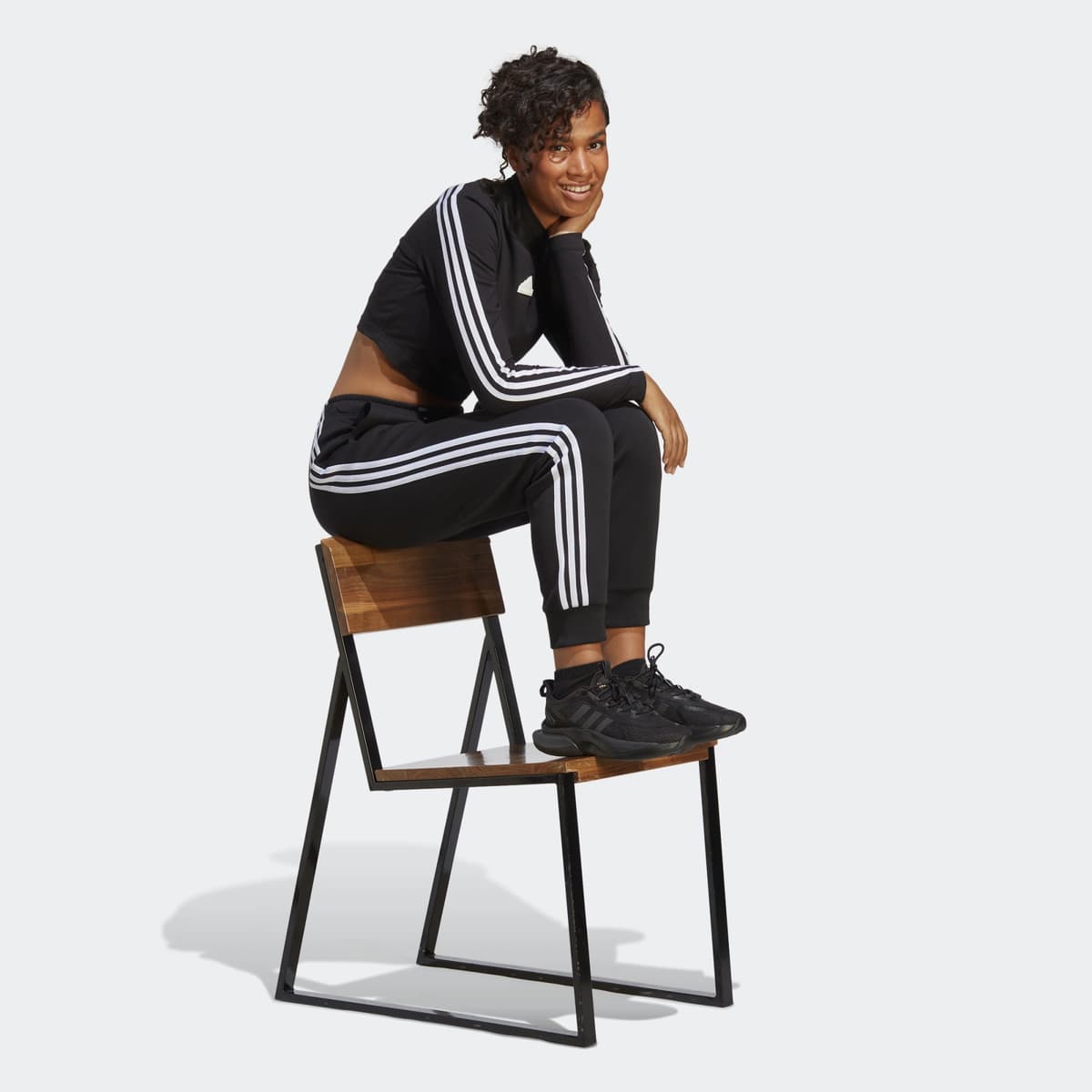 Adidas Future Icons 3-stripes Joggingbroek Dames Zwart L/40. thumbnail 2