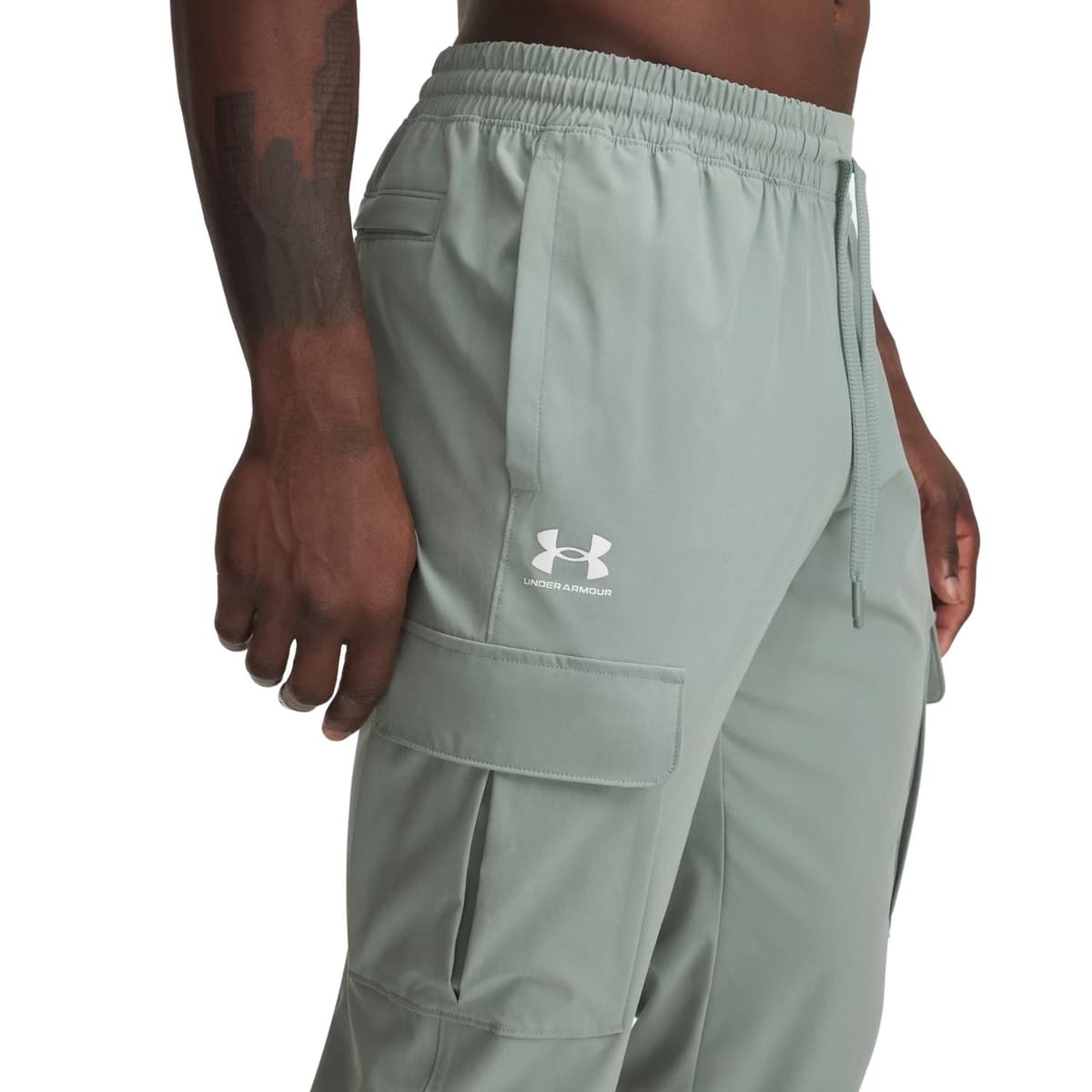 Under Armour Vibe Woven Cargo Trainingsbroek Heren Groen S thumbnail 2