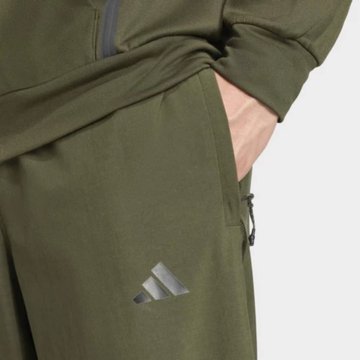 Adidas Essential Woven Trainingsbroek Heren Donkergroen Xl thumbnail 3