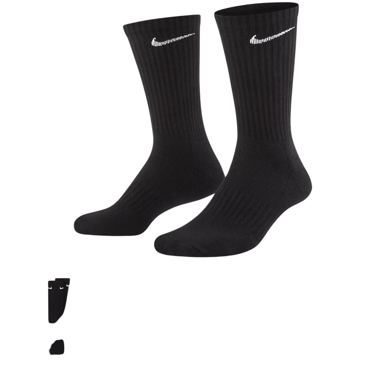 Nike Everyday Cushioned 3-pack Sport Sokken Zwart 46-50