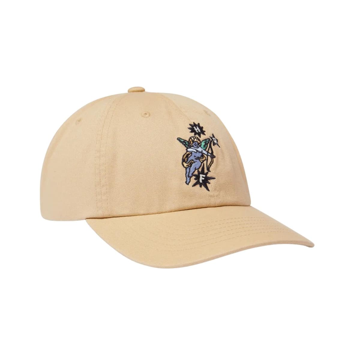 Huf Big Block Washed 6 Panel Sport Caps Beige 1