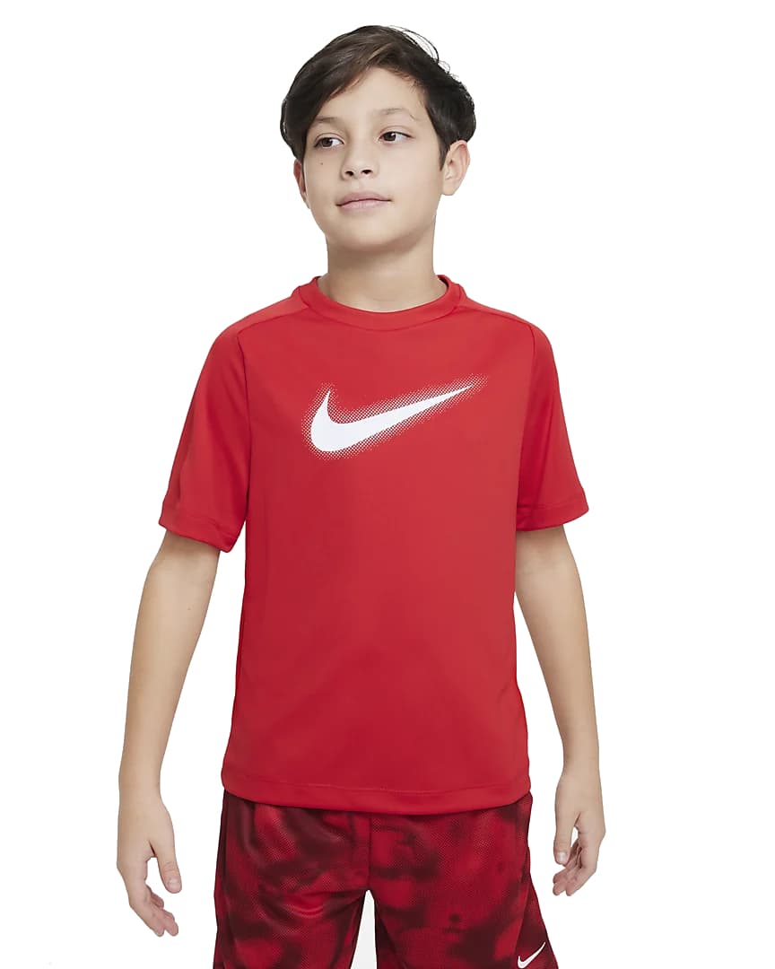 Nike Dri-fit Icon Sportshirt Jongens Rood 152