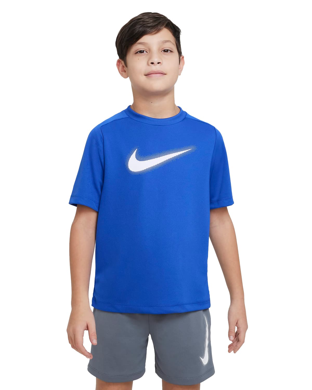Nike Dri-fit Icon Sportshirt Jongens Donkerblauw 128