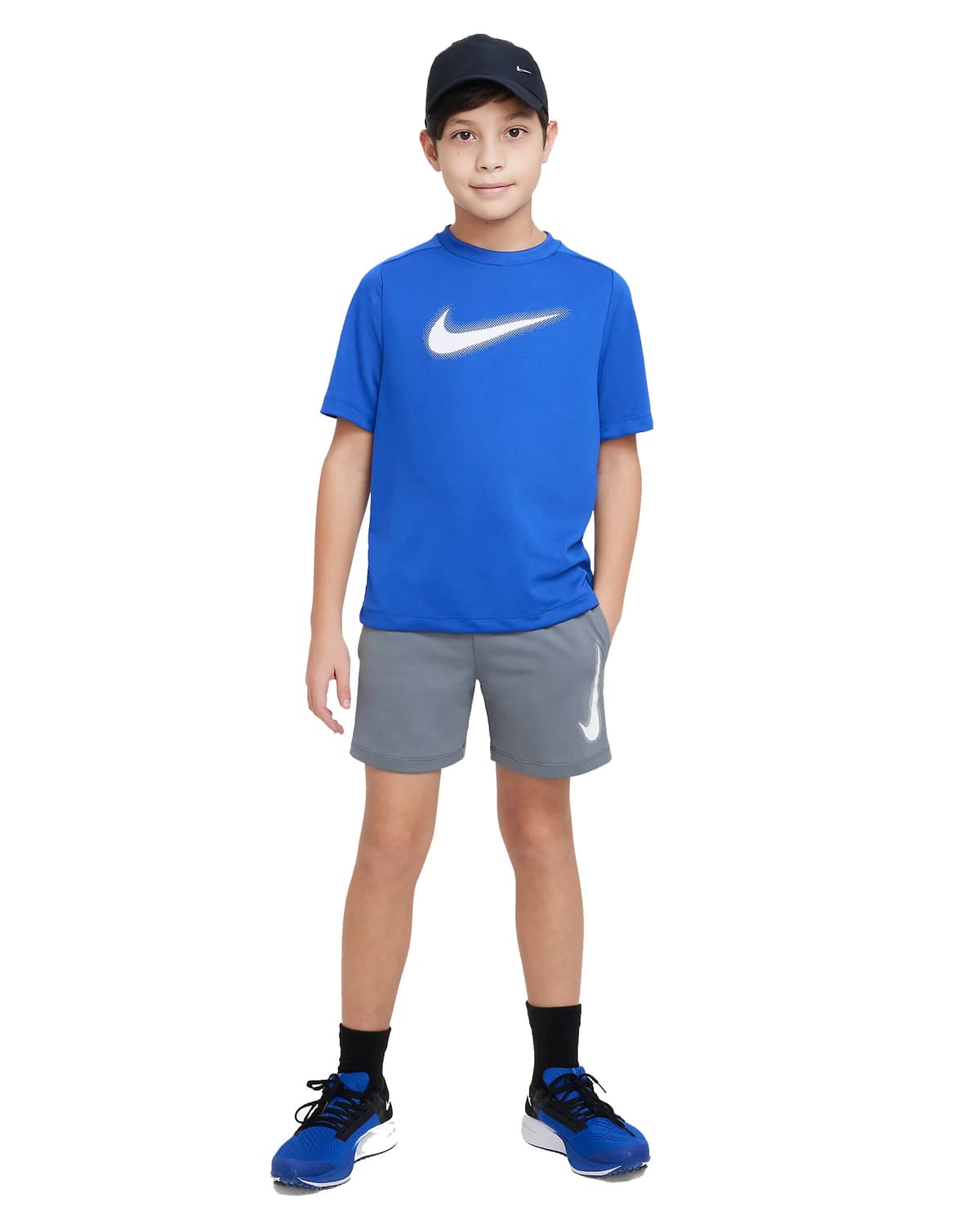 Nike Dri-fit Icon Sportshirt Jongens Donkerblauw 128 thumbnail 2