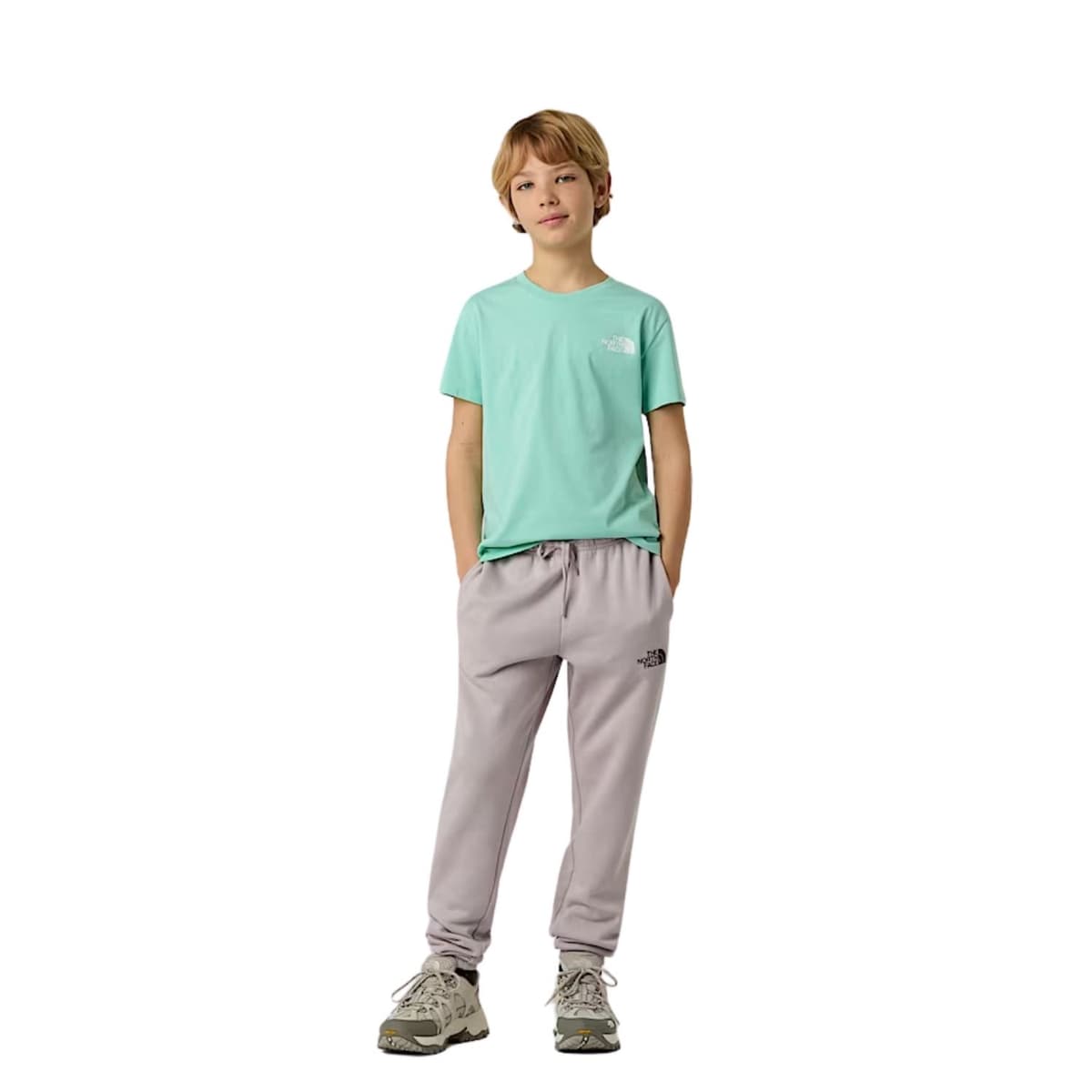 The North Face S/s Simple Dome Casual T-shirt Jongens Lime Groen 152