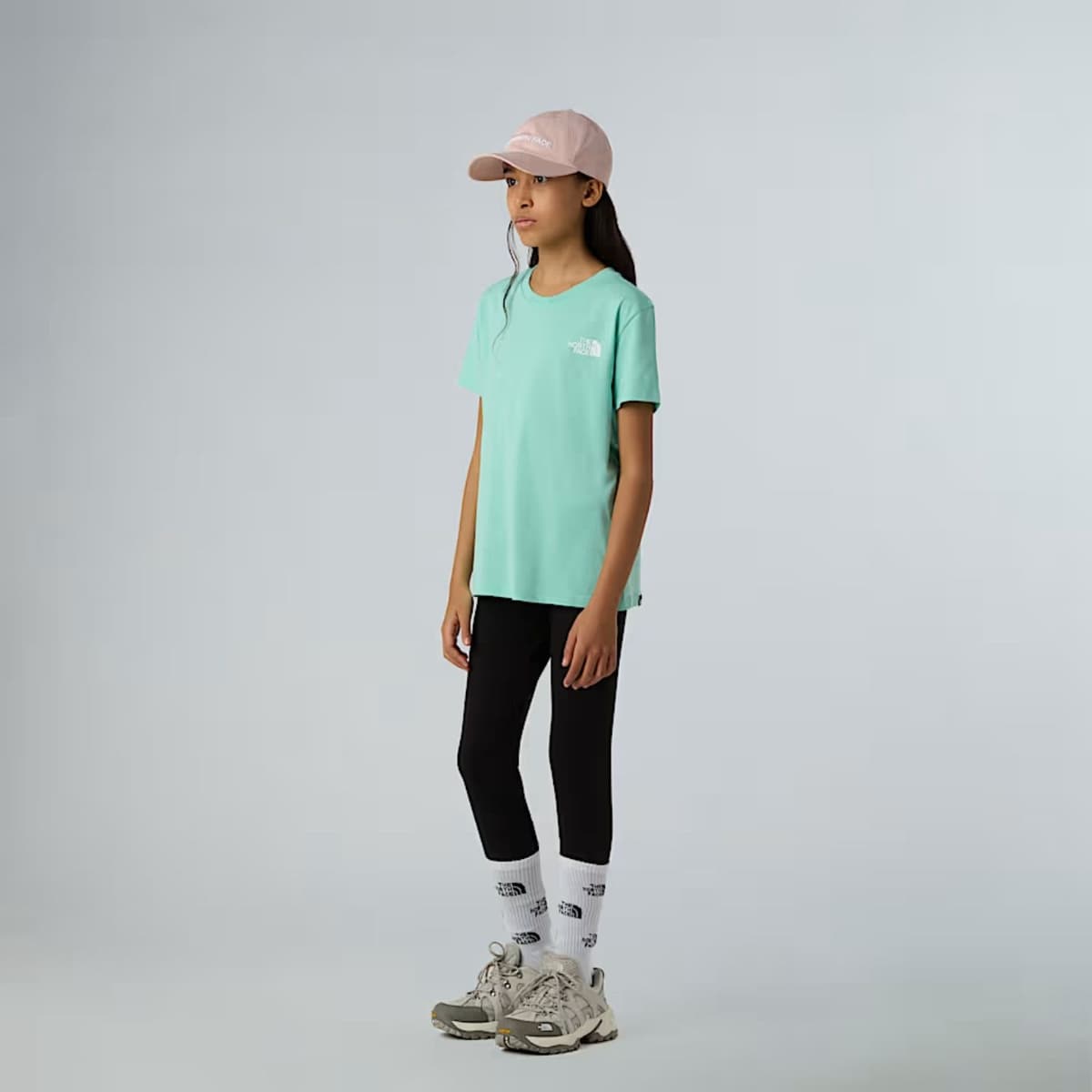 The North Face S/s Simple Dome Casual T-shirt Jongens Lime Groen 152 thumbnail 3