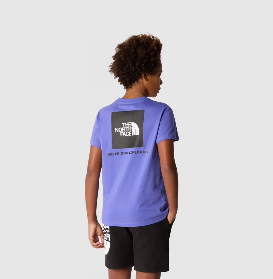 The North Face S/s Redbox Casual T-shirt Jongens Paars 152 thumbnail 3