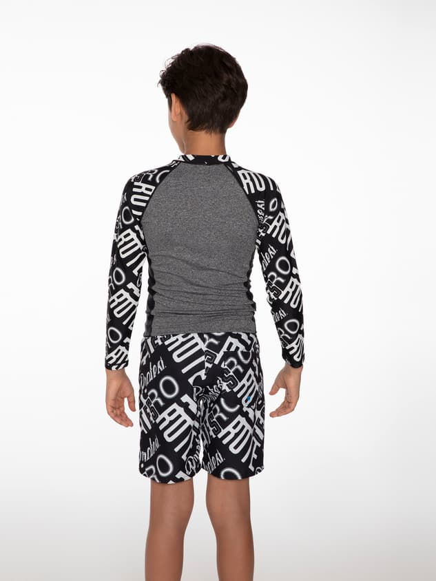 Protest Risso Jr Rashguard Long Sleeve Casual T-shirt Jongens Zwart 116 thumbnail 2