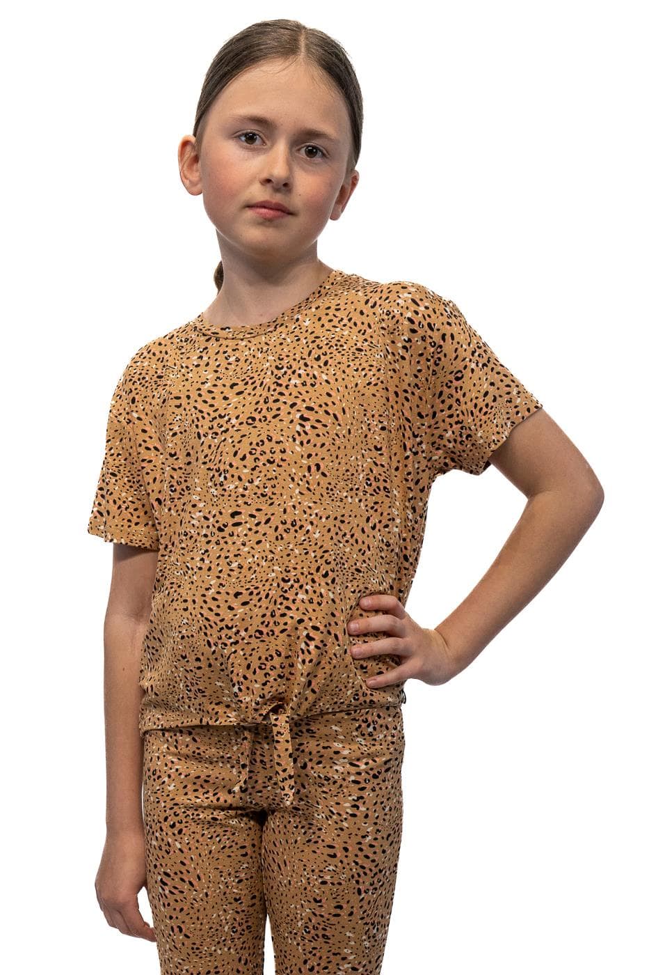 Cars Alia Ts Casual T-shirt Meisjes Bruin Dessin 128