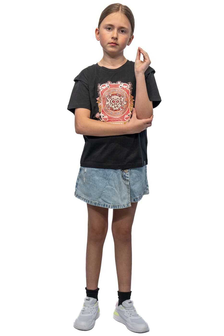 Cars Airi Ts Casual T-shirt Meisjes Zwart Dessin 152 thumbnail 3