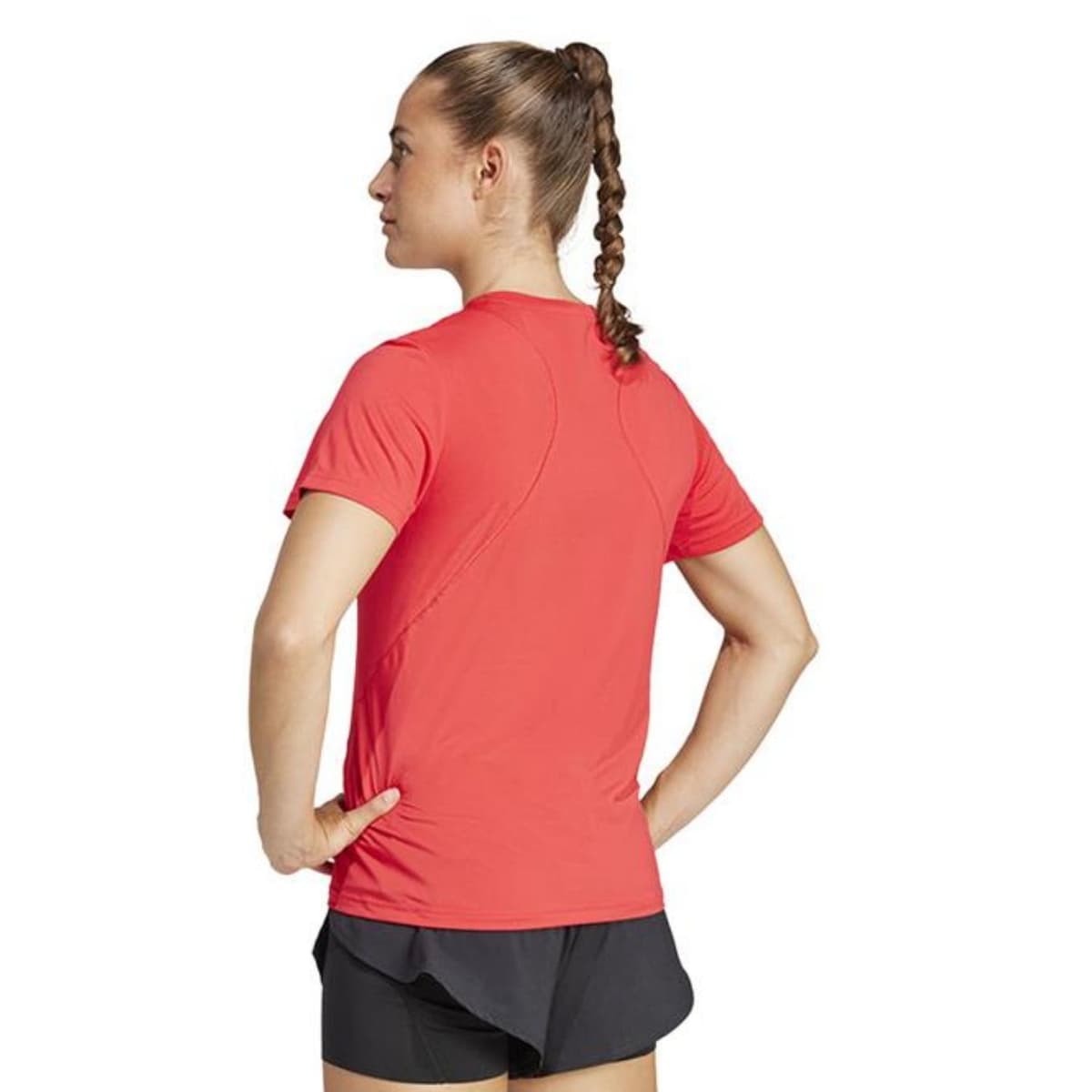 Adidas Wtr D4t T Sportshirt Dames Rood S/36 thumbnail 5