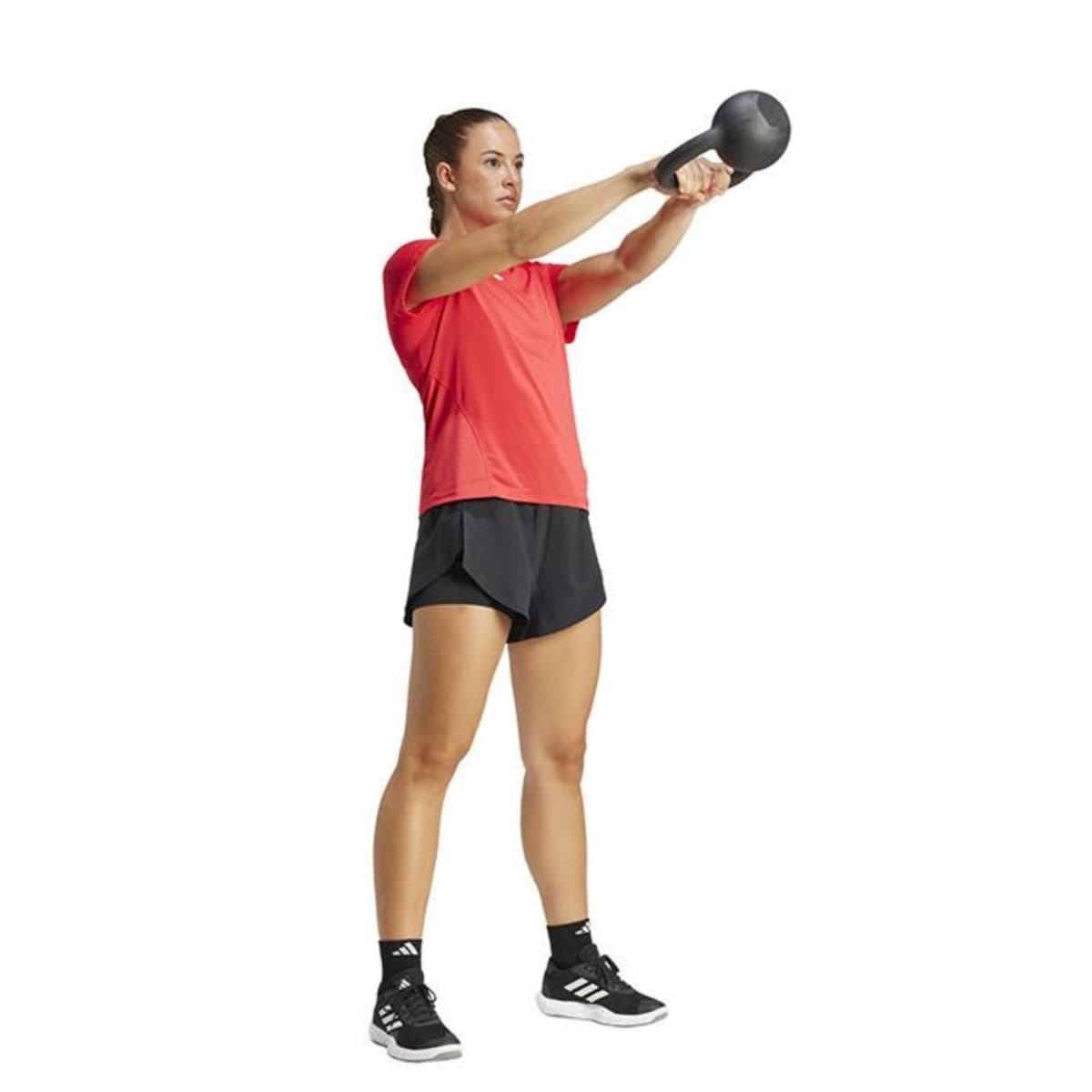 Adidas Wtr D4t T Sportshirt Dames Rood S/36 thumbnail 4