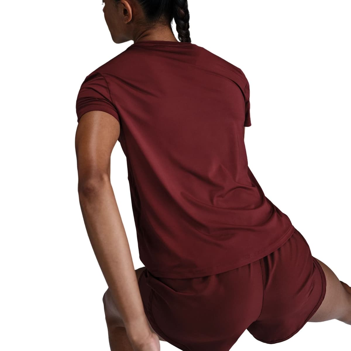 Nike One Swoosh Dri-fit Sportshirt Dames Bordeaux S/36. thumbnail 5