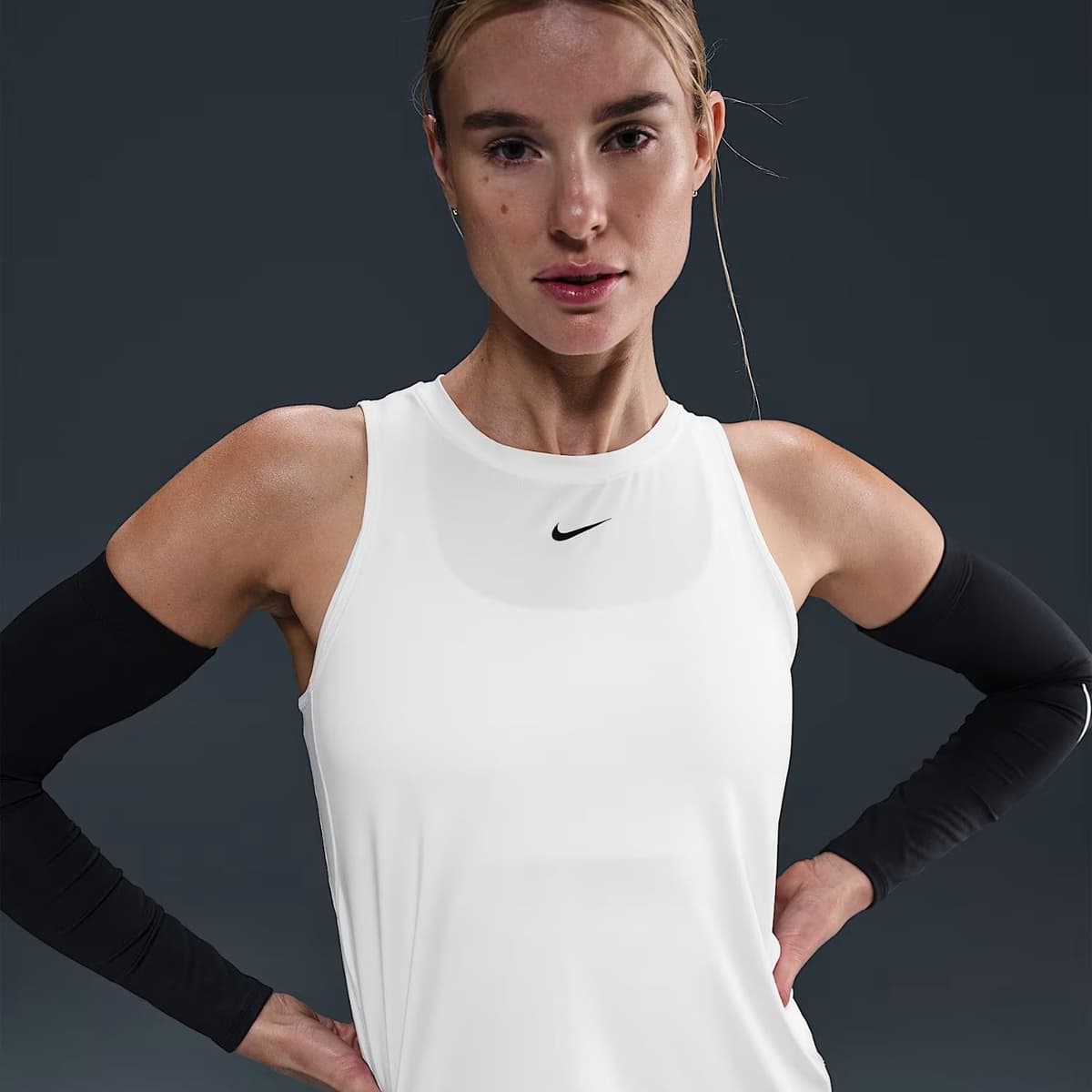Nike One Classic Singlet Dames Wit L/40 thumbnail 4