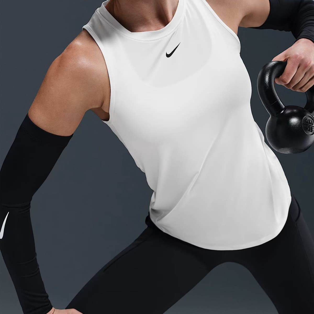 Nike One Classic Singlet Dames Wit L/40 thumbnail 3