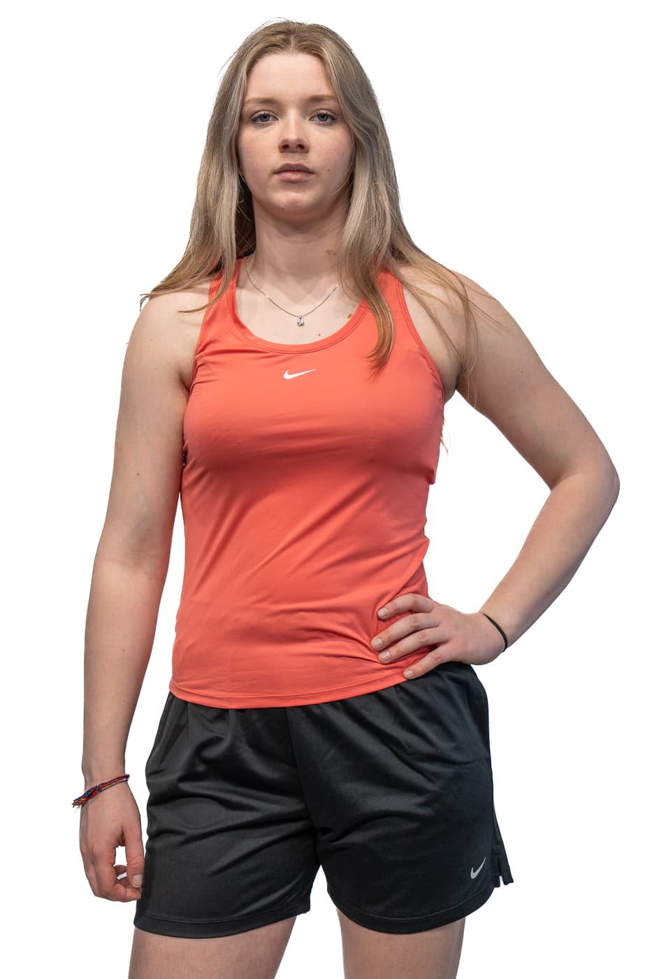 Nike Dri-fit One Singlet Dames Koraal Xs/34