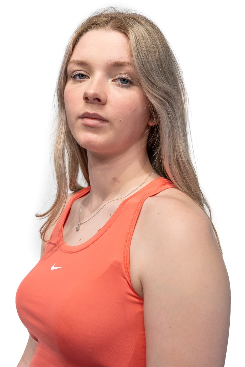 Nike Dri-fit One Singlet Dames Koraal Xs/34 thumbnail 2