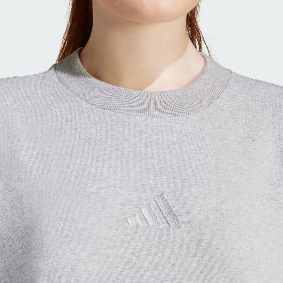 Adidas All Szn Loose Casaul T-shirt Dames Grijs M/38 thumbnail 3
