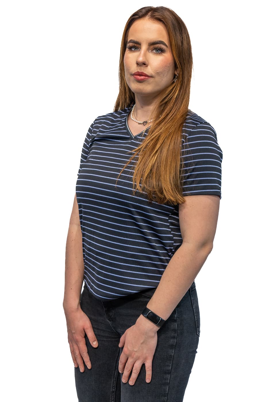 Luhta Holttila Casaul T-shirt Dames Donkerblauw M/38 thumbnail 5