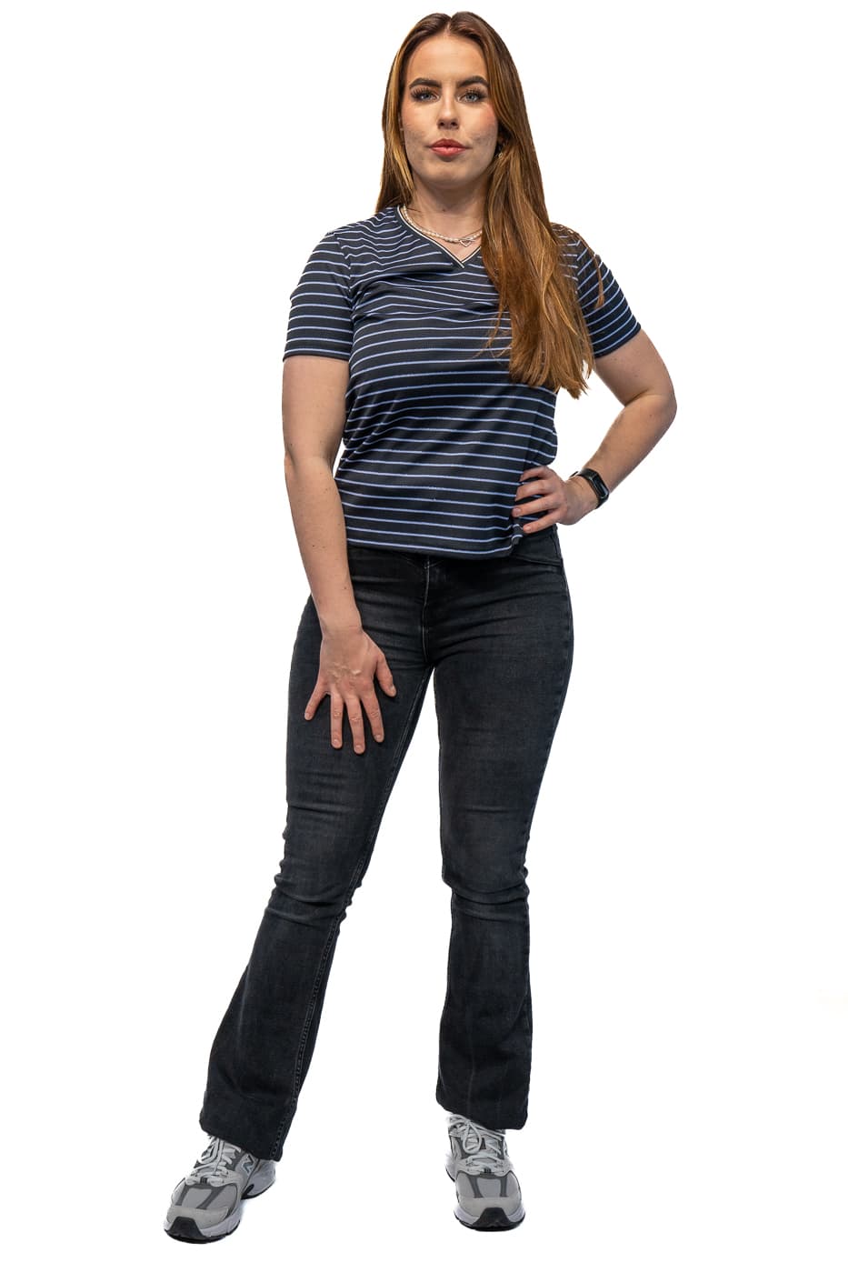 Luhta Holttila Casaul T-shirt Dames Donkerblauw M/38 thumbnail 3