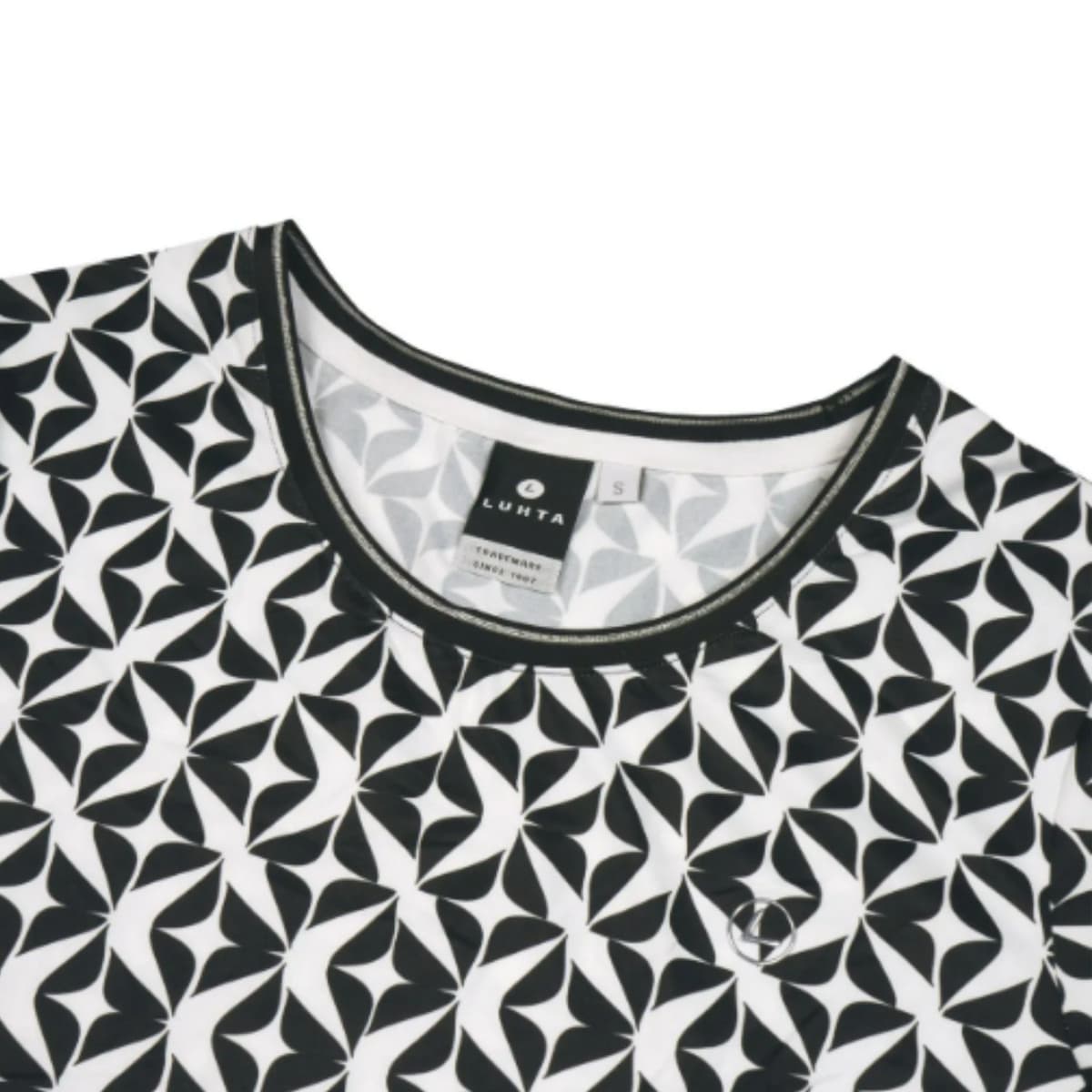 Luhta Ilmopohja Casaul T-shirt Dames Zwart L/40 thumbnail 2