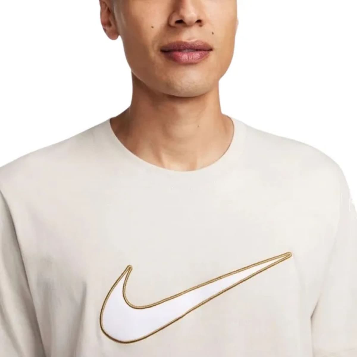 Nike Sportswear Sportshirt Heren Beige M thumbnail 3