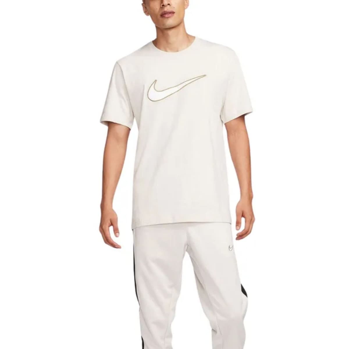 Nike Sportswear Sportshirt Heren Beige M thumbnail 2