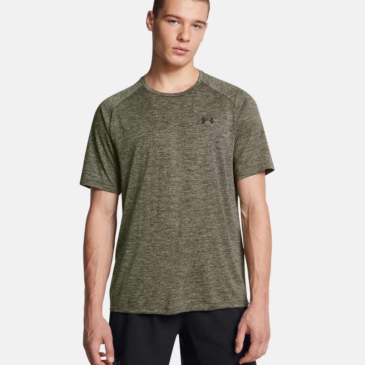 Under Armour Tech 2.0 Ss Sportshirt Heren Groen M