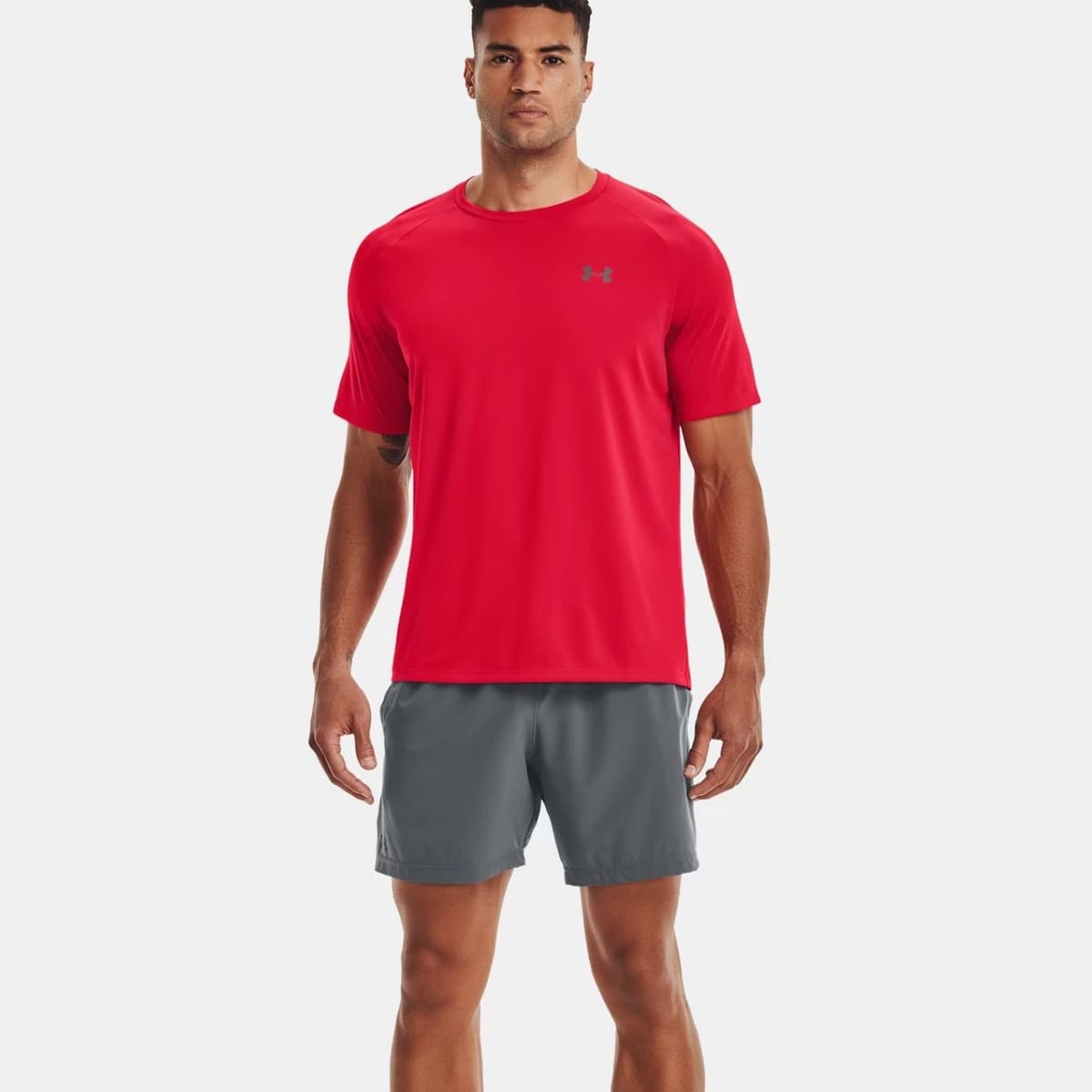 Under Armour Tech 2.0 Ss Sportshirt Heren Rood S thumbnail 5