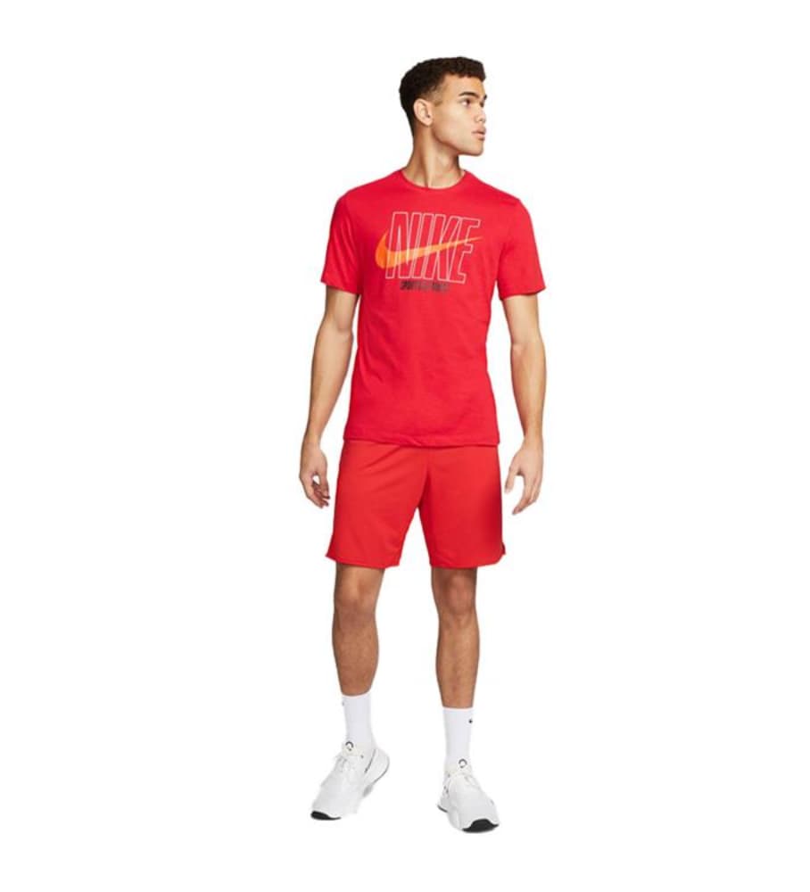 Nike M Nk Df Sportshirt Heren Rood Xl thumbnail 2