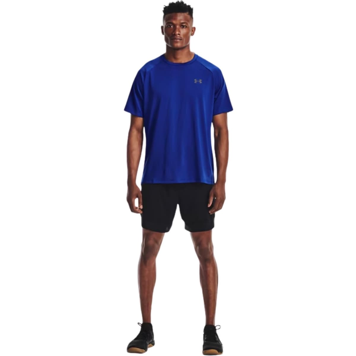Under Armour Tech 2.0 Sportshirt Heren Blauw L thumbnail 5