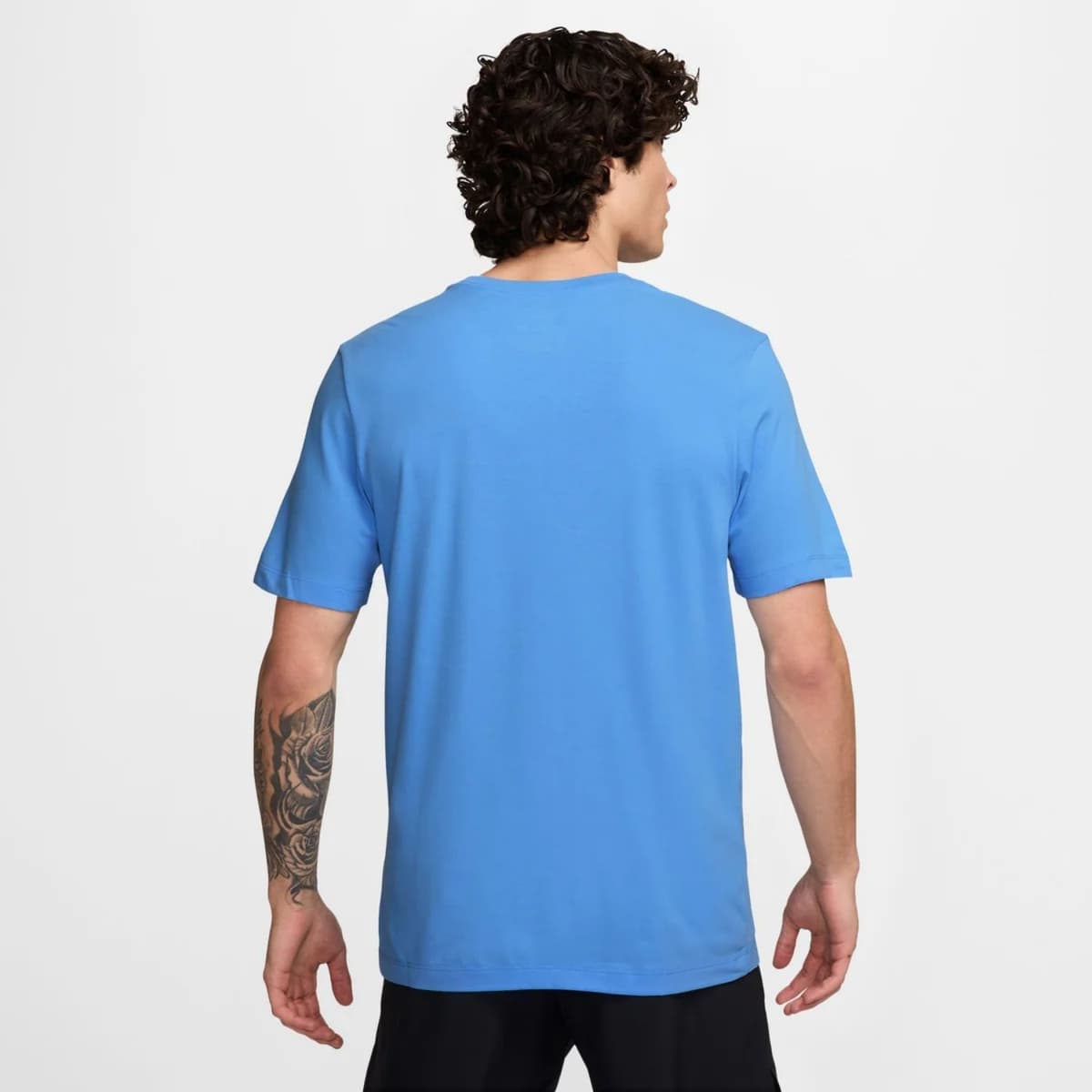 Nike Dri-fit Fitness Sportshirt Heren Blauw S thumbnail 2