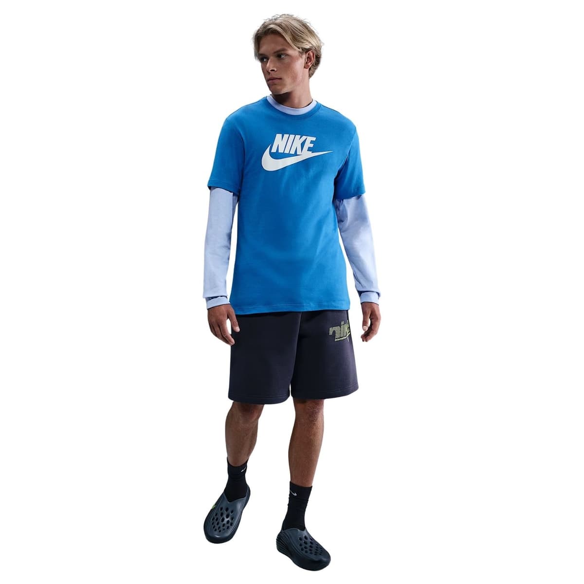 Nike Icon Futura Sportshirt Heren Blauw L