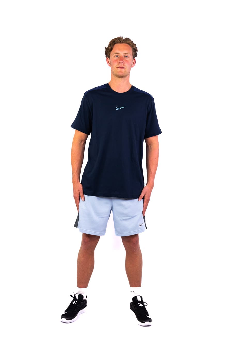 Nike Graphic Sportshirt Heren Donkerblauw M