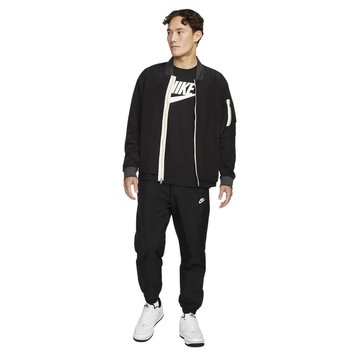 Nike Sportswear Sportshirt Heren Zwart 2xl thumbnail 3