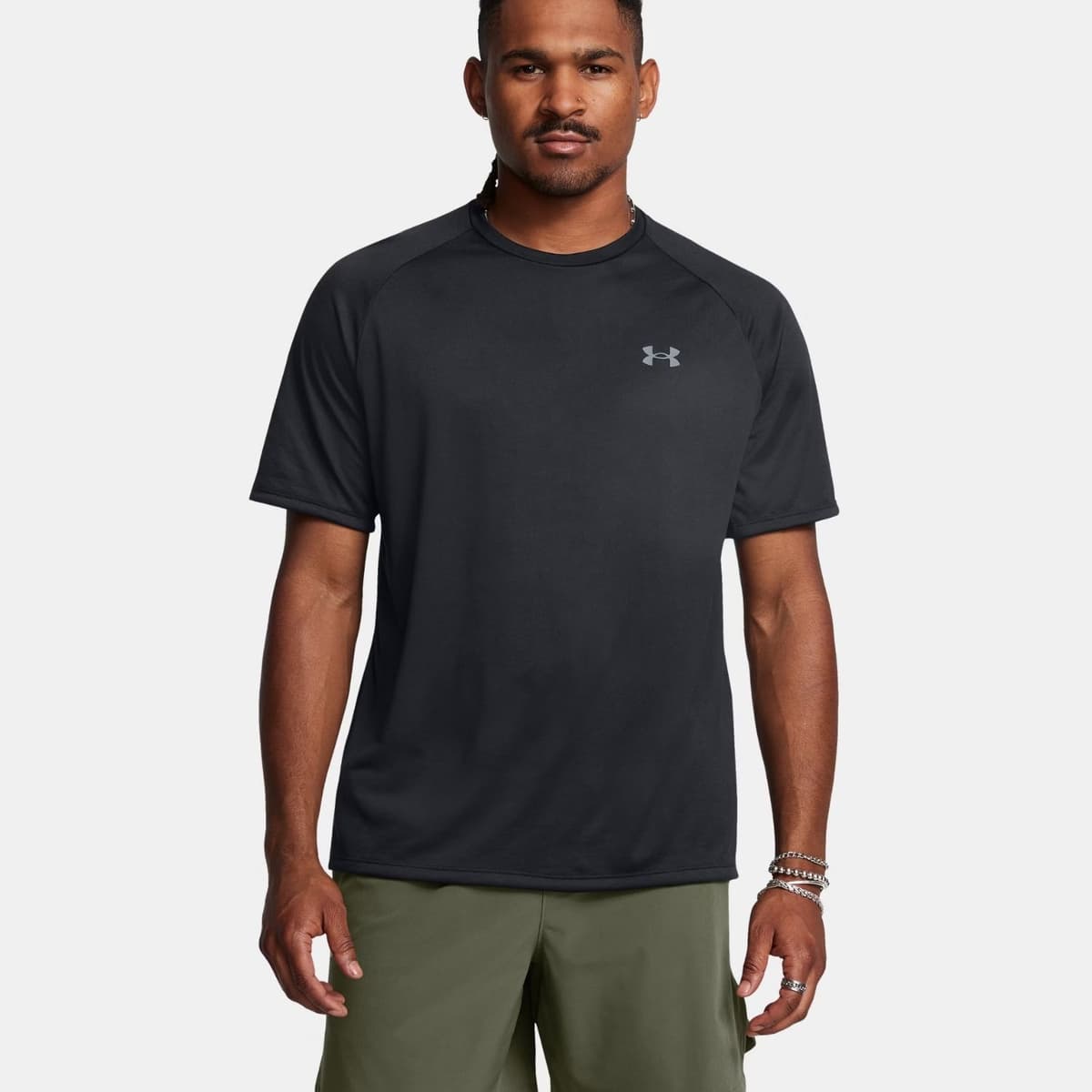 Under Armour Tech 2.0 Ss Sportshirt Heren Zwart Xs