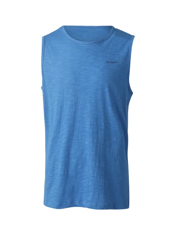 Brunotti Malaku-slub Singlet Heren Blauw S